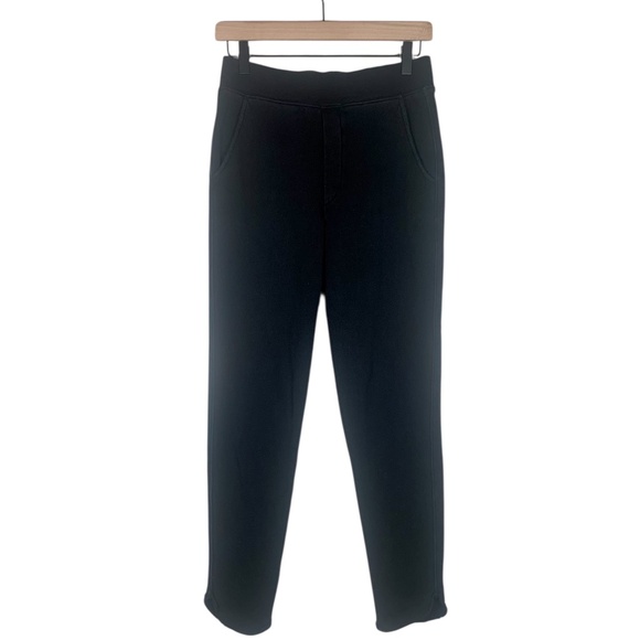 Frank & Eileen Black Tulip Ankle Pants Pull-On Fleece Sweatpants Women's XS - Picture 4 of 10